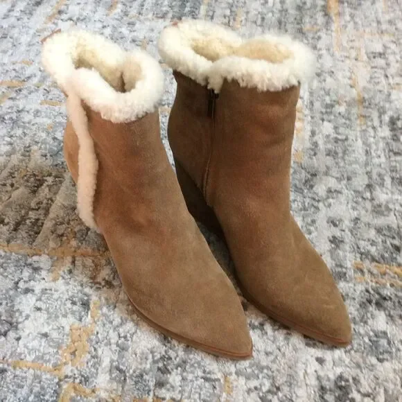 MARC FISHER LTD BRENDAN WEDGE BOOTIE! EUC! SZ 9 - Picture 2 of 11